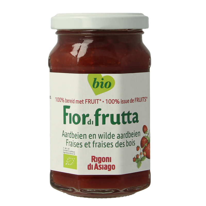 Fiordifrutta Aardbeienjam bio 250 Gram