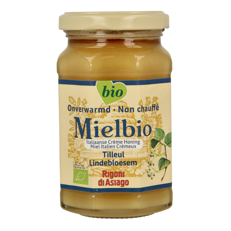 Mielbio Lindebloesem creme honing bio 300 Gram