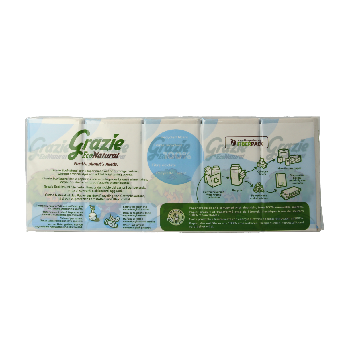 Grazie Natural Zakdoekjes extra soft 10 x 9 zakdoekjes 90.00 Stuks