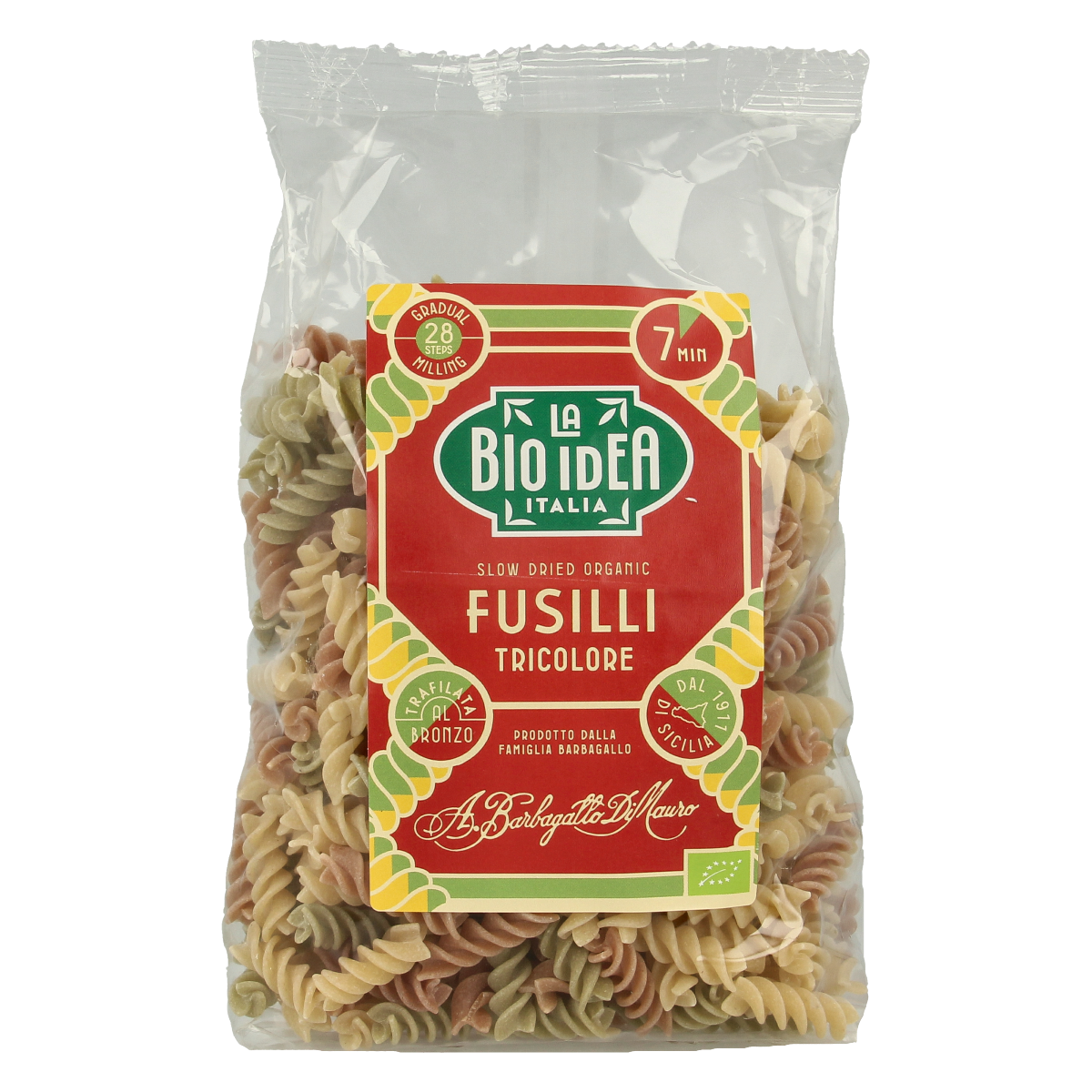 Bioidea Fusilli tricolore spirelli bio 500.00 Gram
