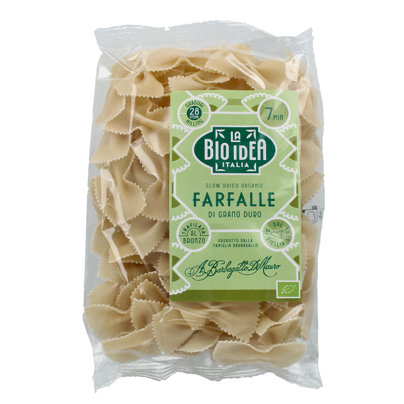 Bioidea Farfalle vlindertjes wit bio 275 Gram