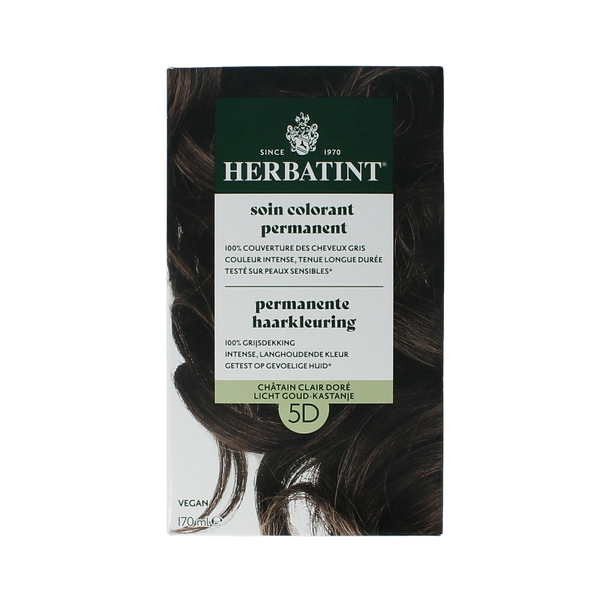 Herbatint 5D licht goudkastanje 170.00 Milliliter