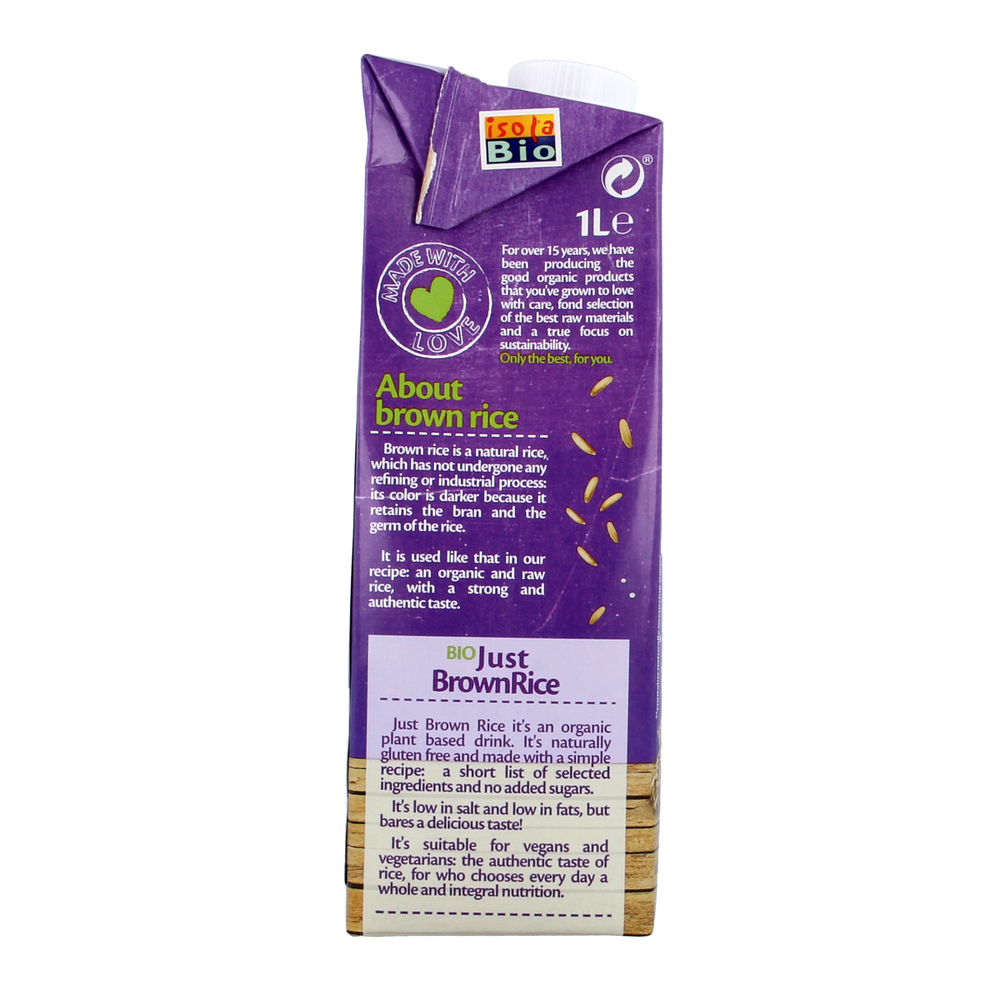 Isola Bio Just brown rice bio 1.00 Liter