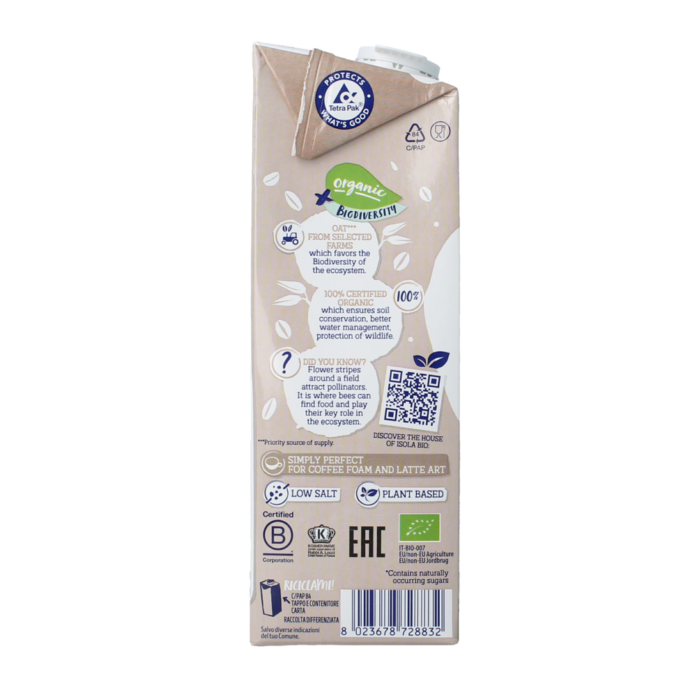 Isola Bio Oat barista bio 1.00 Liter