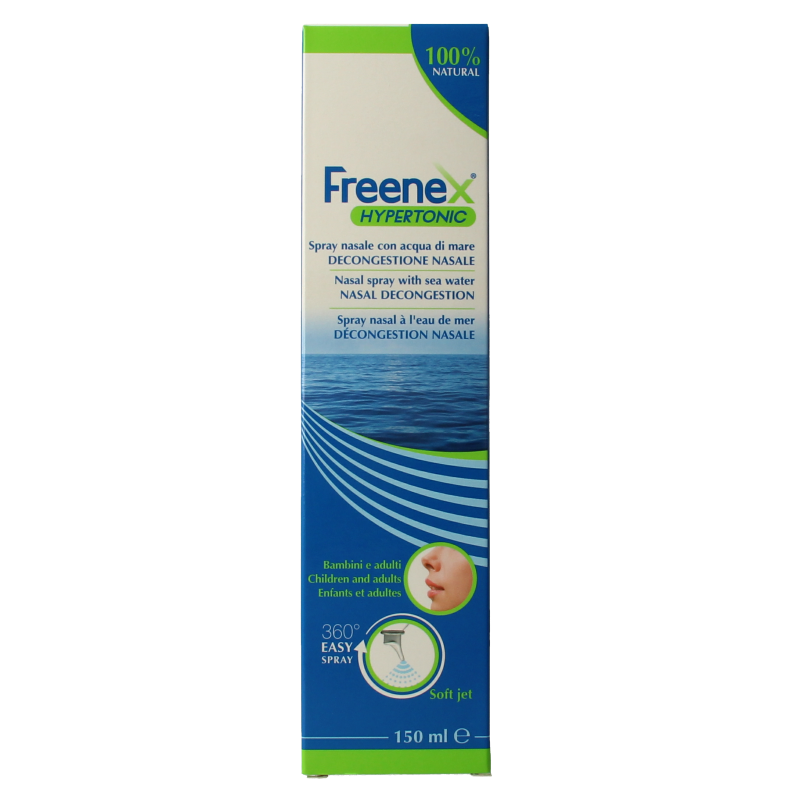 Freenex Seawater hypertonic nasal spray 150 Milliliter