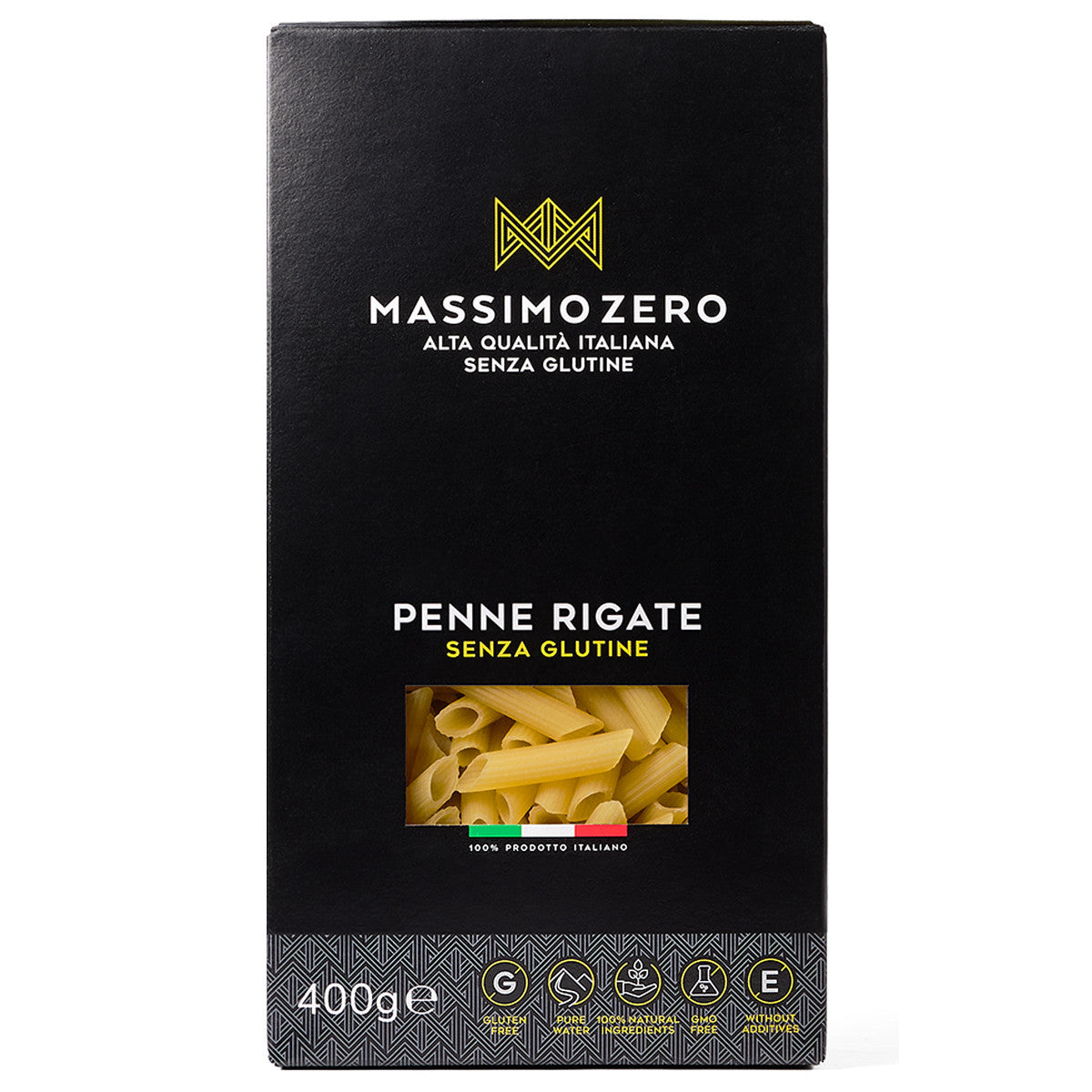 Massimo Zero	 Penne rigate glutenvrij 400 Gram