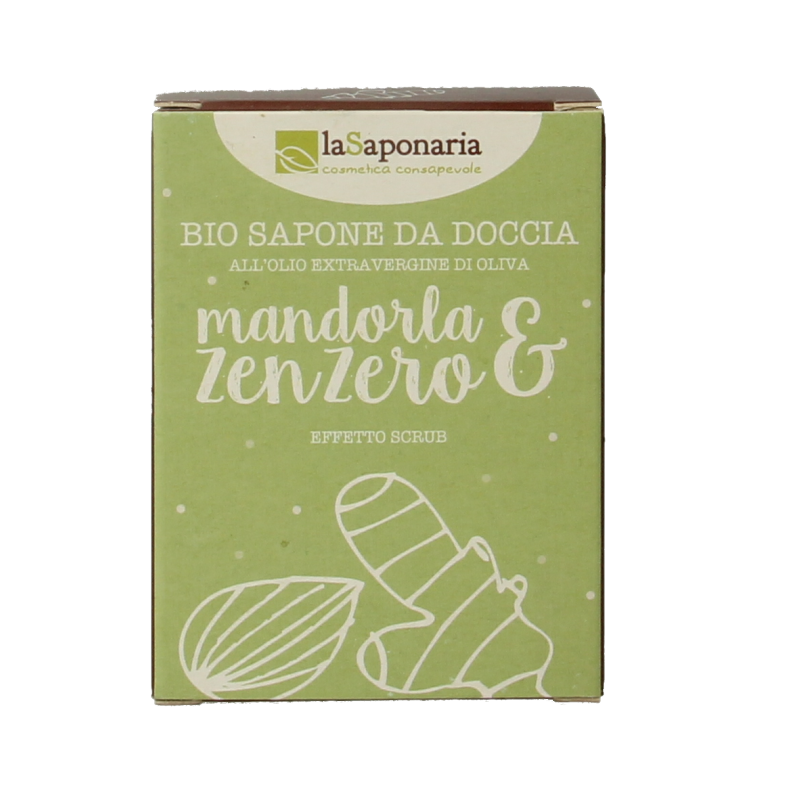 La Saponaria Zeep olive oil almond ginger 100 Gram