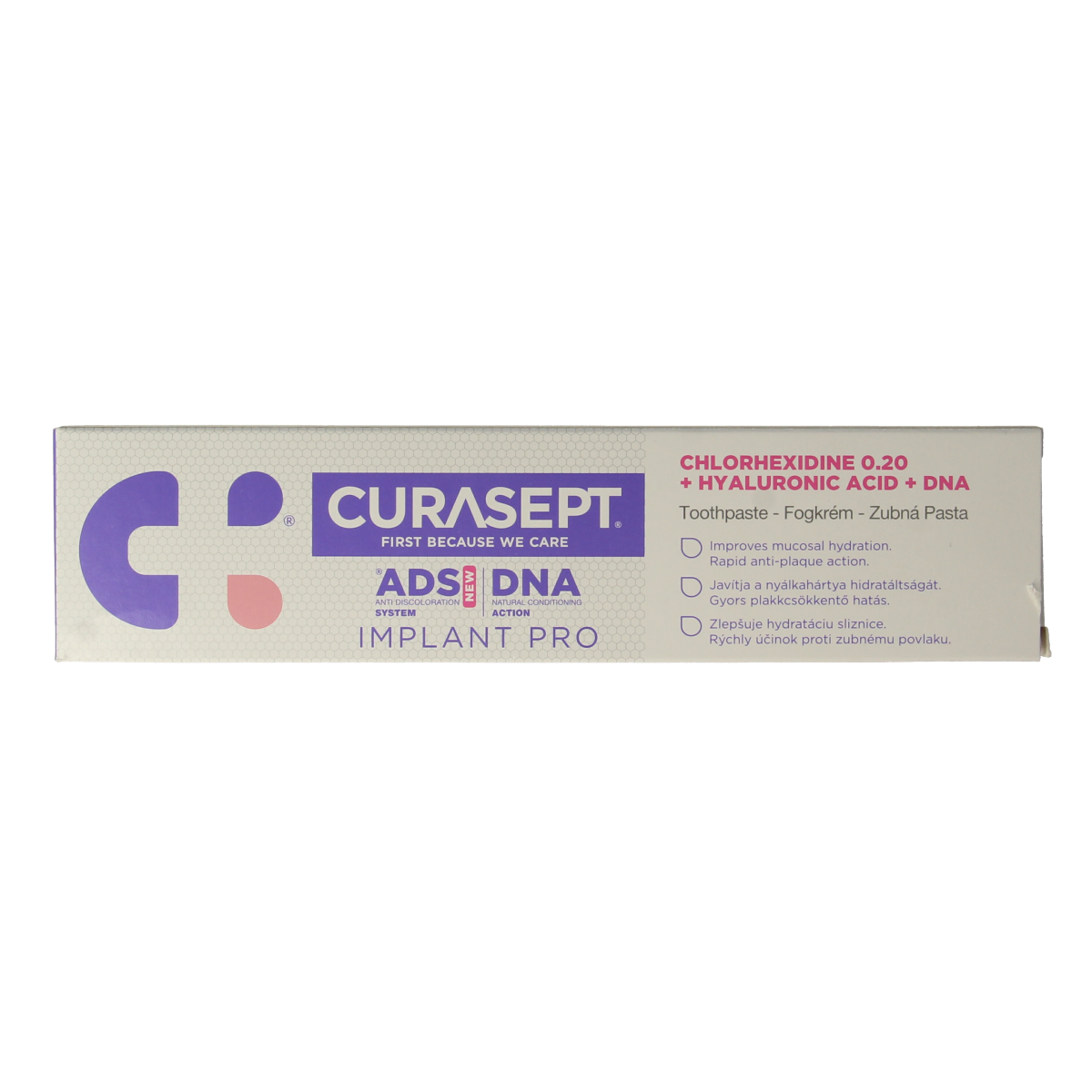 Curasept ADS DNA Implant Pro 720 CHX 0,20% + HA tandpasta 75.00 Milliliter