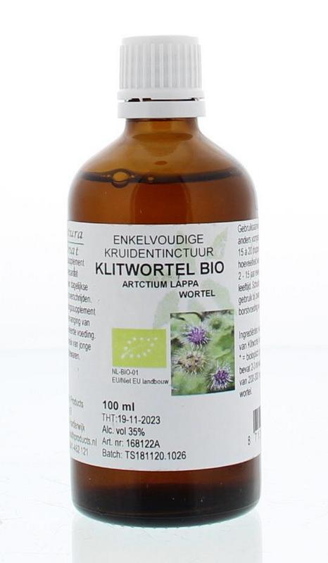 Cruydhof Arctium lappa/grote klis tinctuur bio 100 Milliliter