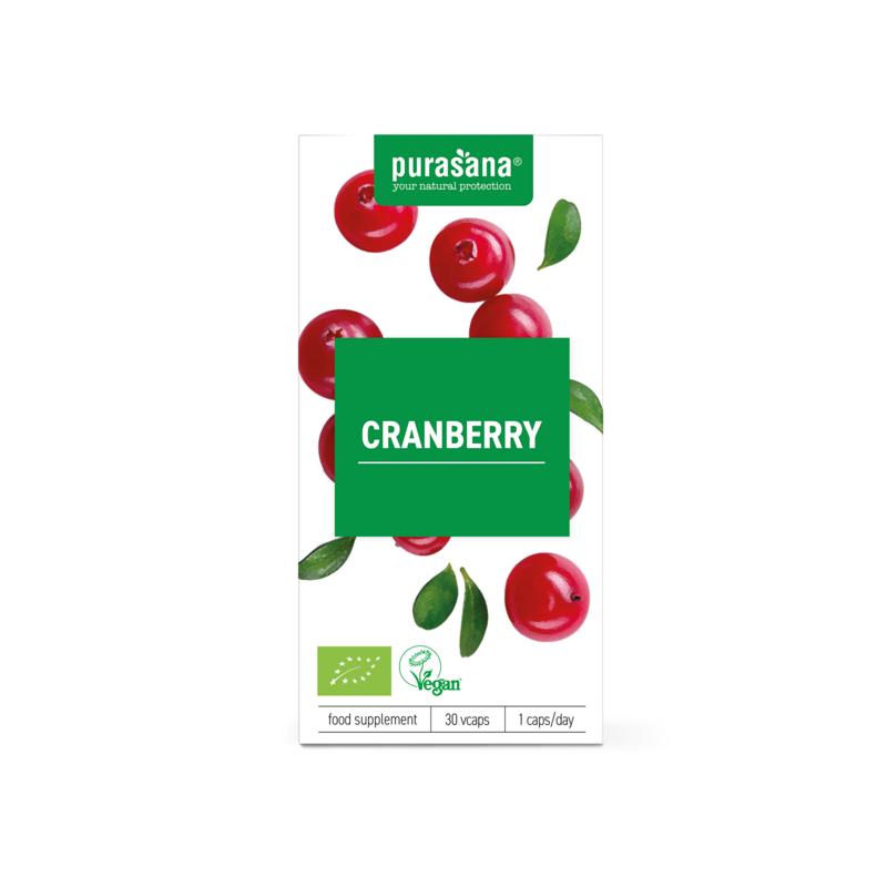 Purasana Cranberry vegan bio 30.00 Vegetarische capsules