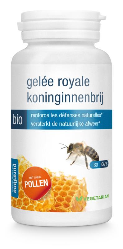 Purasana Koninginnenbrij bio 80 Vegetarische capsules