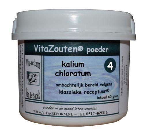 Vitazouten Kalium muriaticum/chloratum poeder nr. 04 60 Gram
