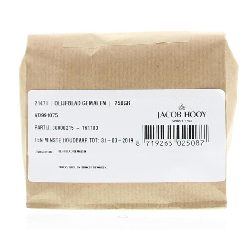 Jacob Hooy Olijfblad gemalen 250 Gram