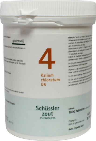 Pflüger Kalium chloratum 4 D6 Schussler 1000 Tabletten