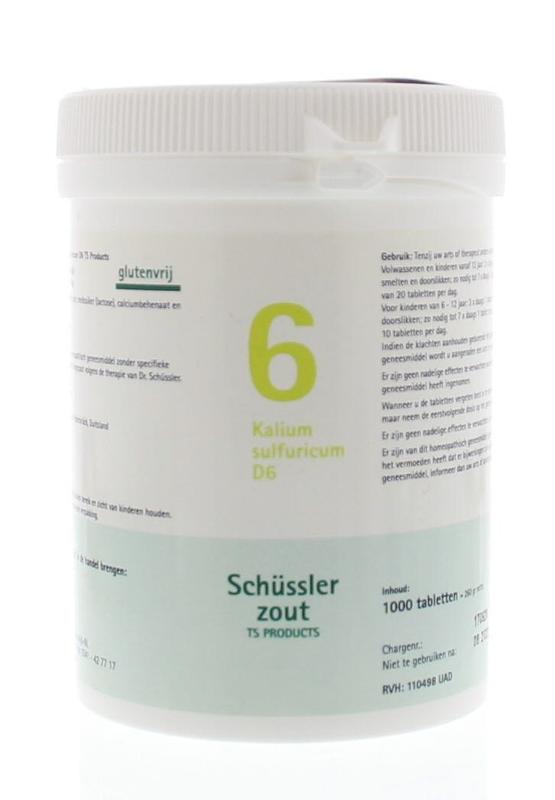 Pflüger Kalium sulfuricum 6 D6 Schussler 1000 Tabletten