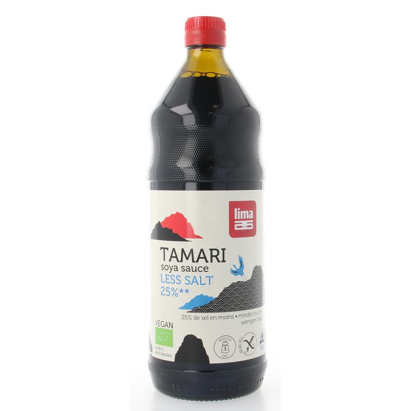 Lima Tamari 25% minder zout bio 1 Liter