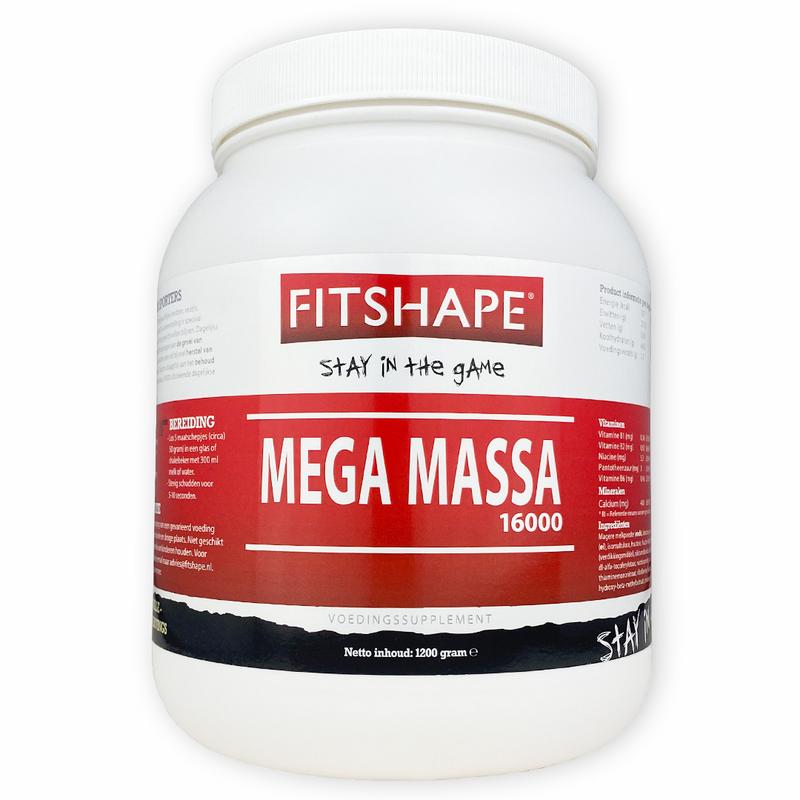 Fitshape Mega 16000 I chocolade  1200.00 Gram