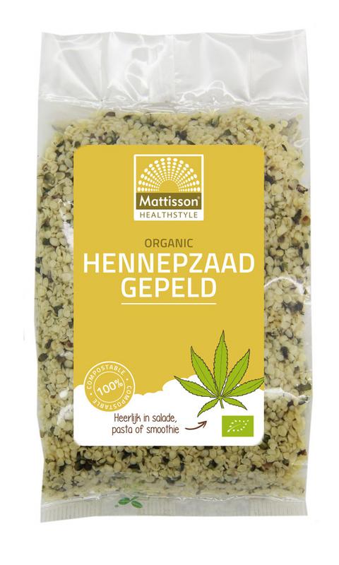 Mattisson Hennepzaad gepeld navulzak bio 250 Gram