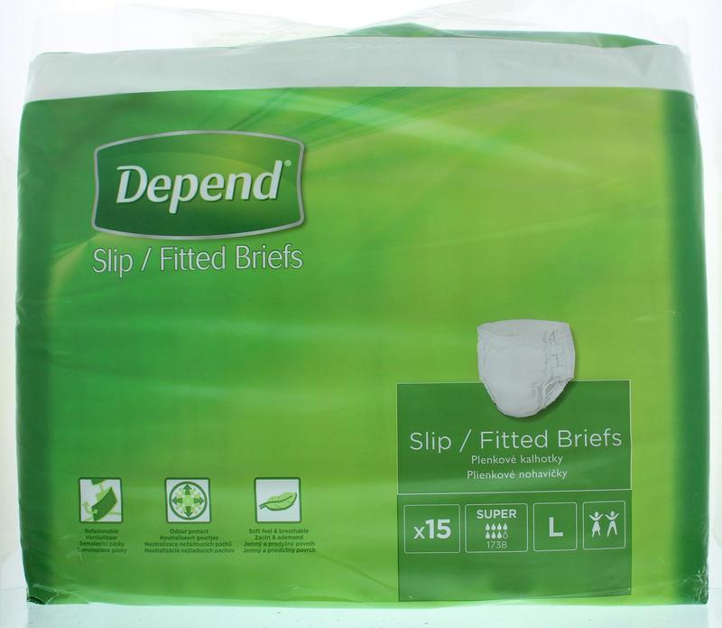 Depend Slip super maat L 15 Stuks