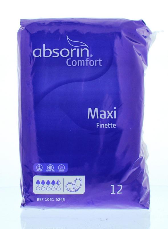 Absorin Comfort finette maxi 12 Stuks
