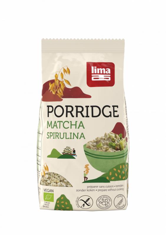 Lima Porridge express matcha spirulina bio 350 Gram
