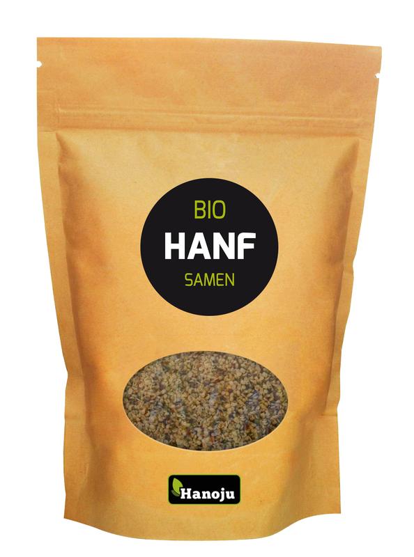Hanoju Hennep zaden paper bag bio 500.00 Gram