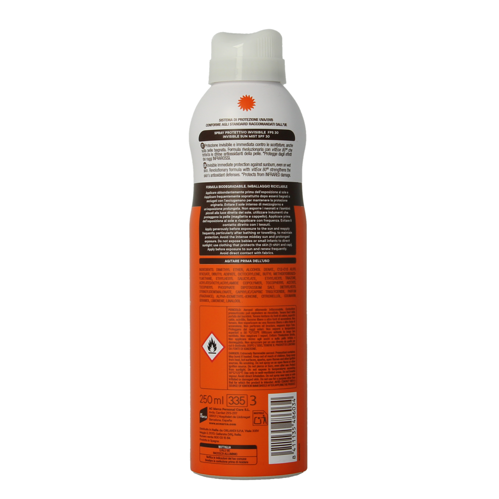 Ecran Sun care invisible spray SPF30 250.00 Milliliter