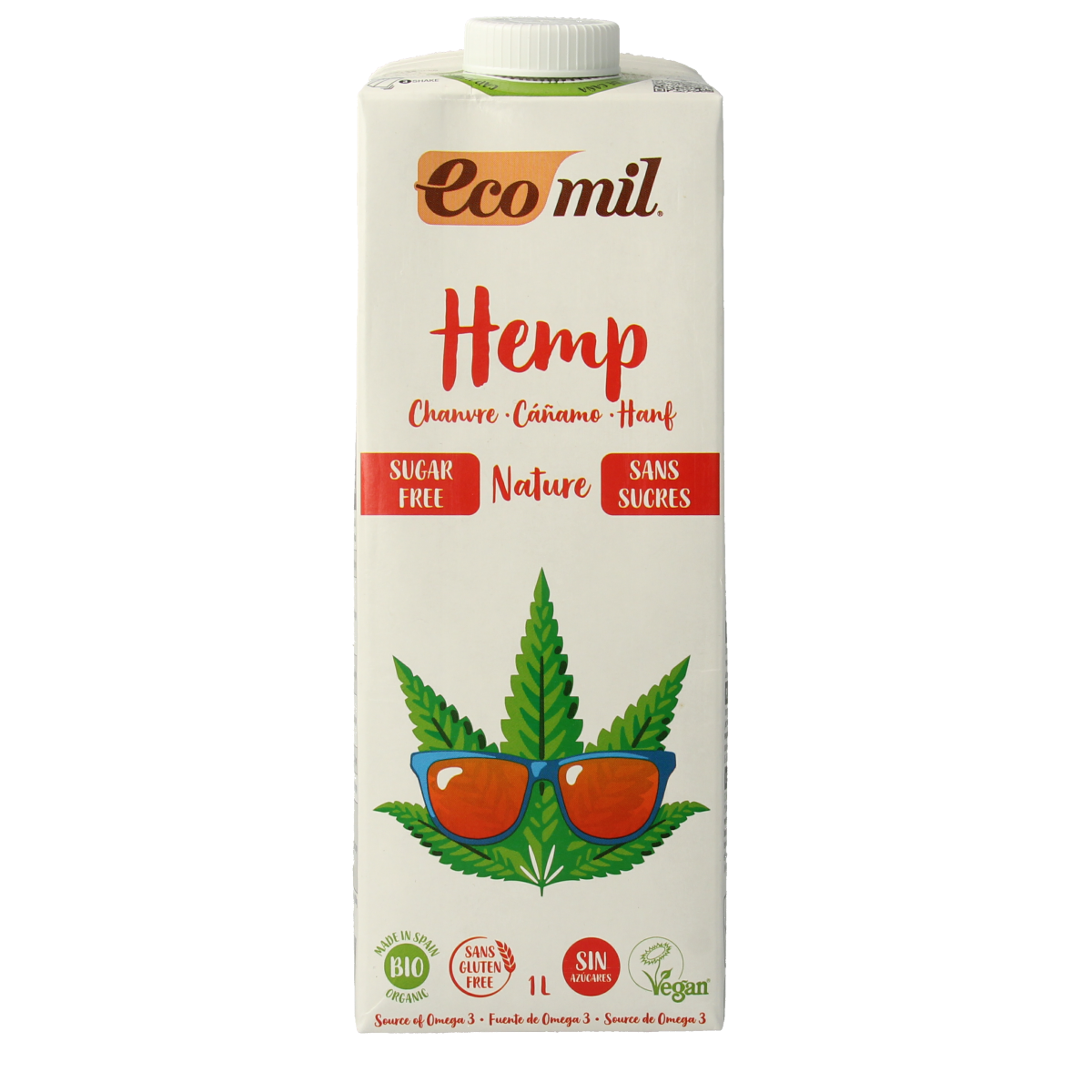 Ecomil Hennepdrank naturel bio 1.00 Liter