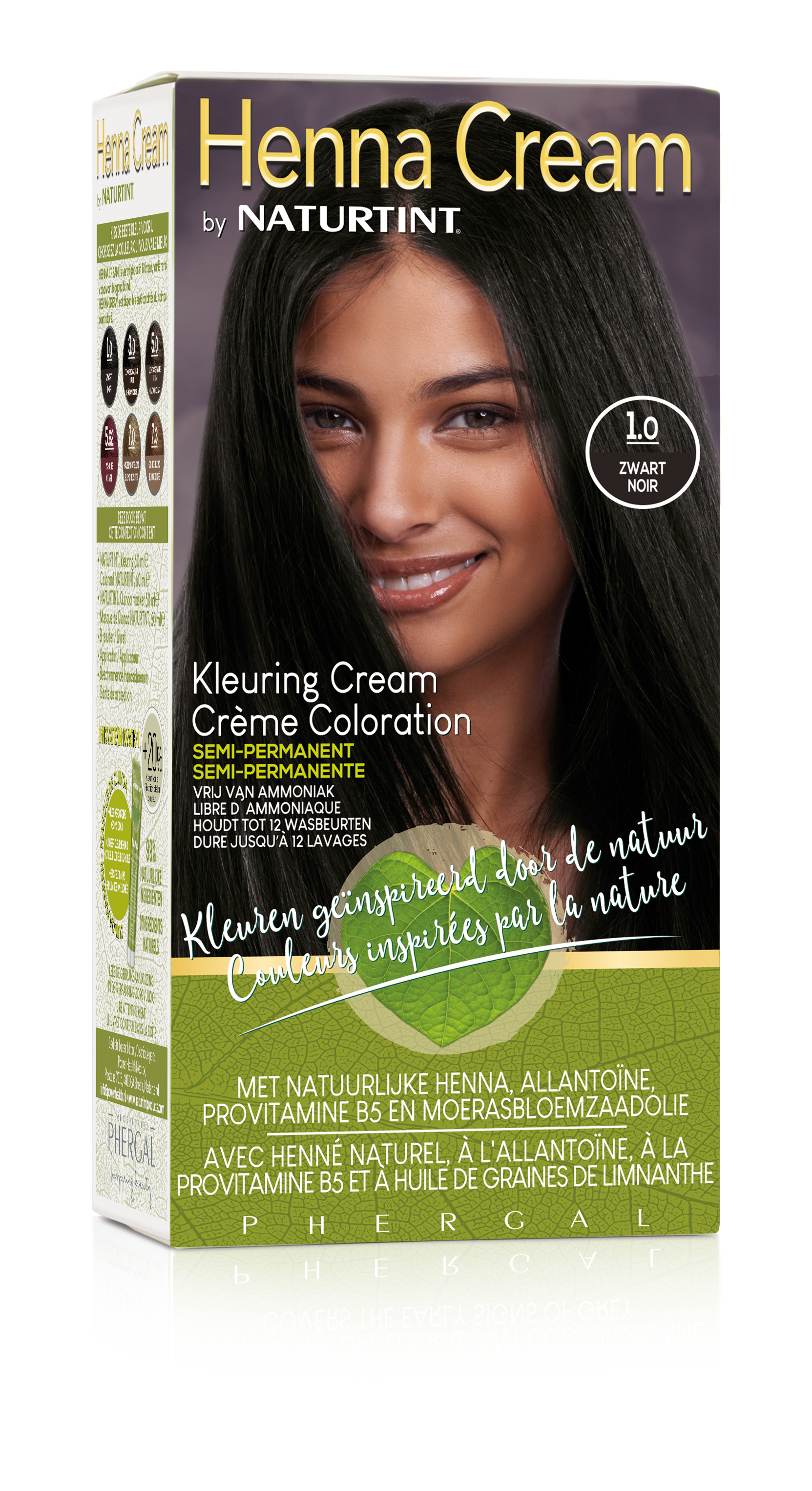 Naturtint Henna cream 1.0 zwart 110.00 Milliliter