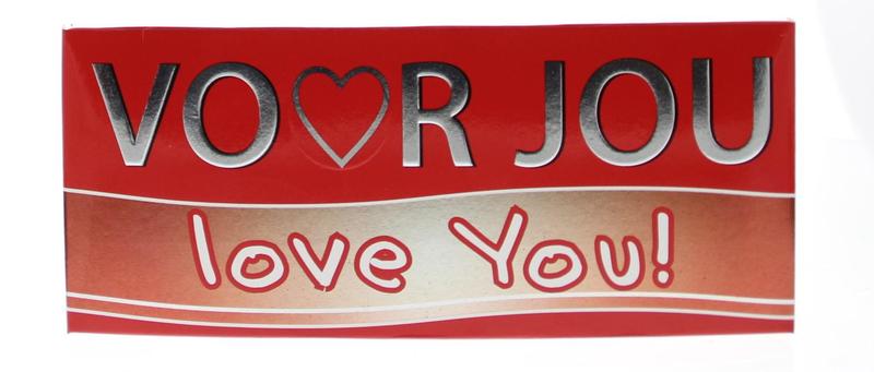 Voor Jou! Wensreep love you 70 Gram