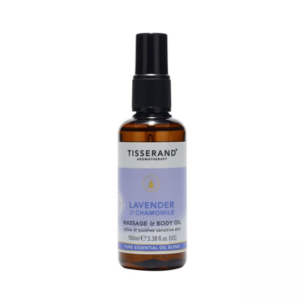 Tisserand Massage & bodyolie lavendel & kamille 100 Milliliter