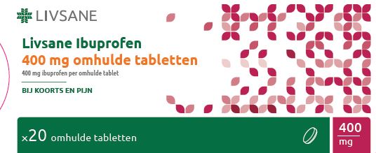 Livsane Ibuprofen 400mg 20.00 Stuks
