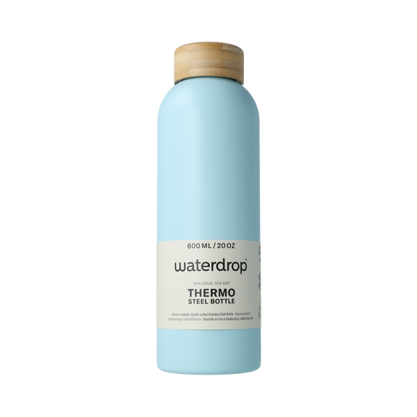 Waterdrop  Roestvrijstalen drinkfles pastel turqu matt 600ml 1.00 Stuks