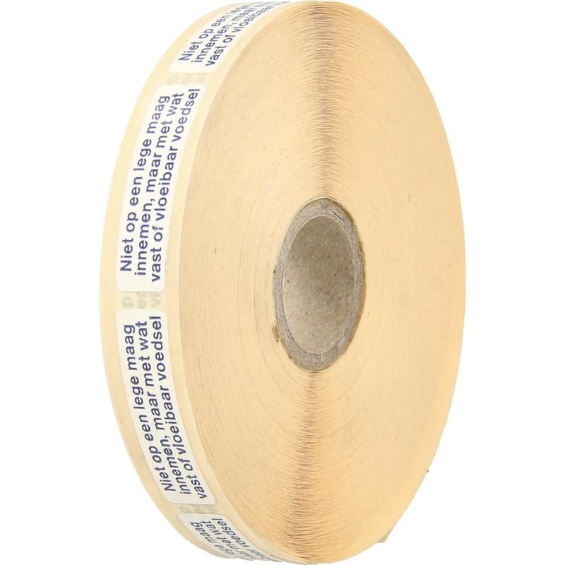 Spruyt Hillen Sticker niet op lege maag 2500 Stuks