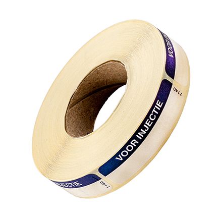 Spruyt Hillen Sticker voor injectie blauw 1000 Stuks