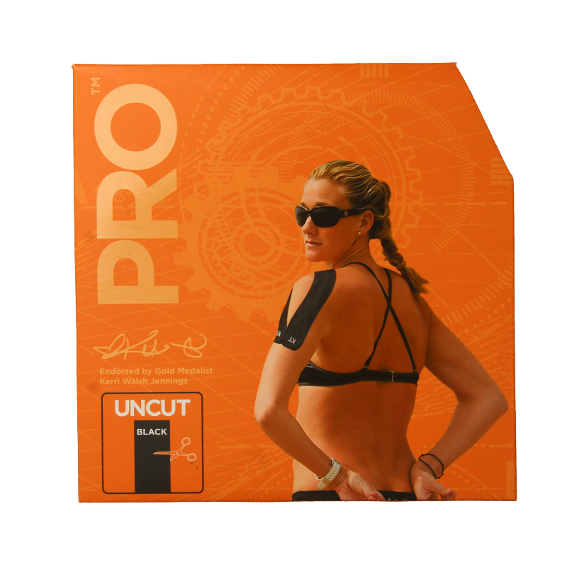 KT Tape Jumbo pro roll 38 meter zwart uncut 1 Stuks