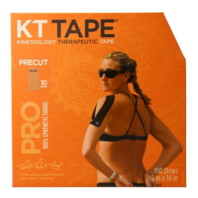 KT Tape Jumbo pro roll 38 meter 150 strips beige precut 1 Stuks