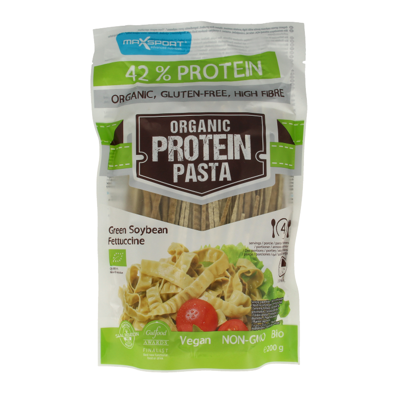 Max Sport Protein pasta green soybean fettucine bio 200 Gram