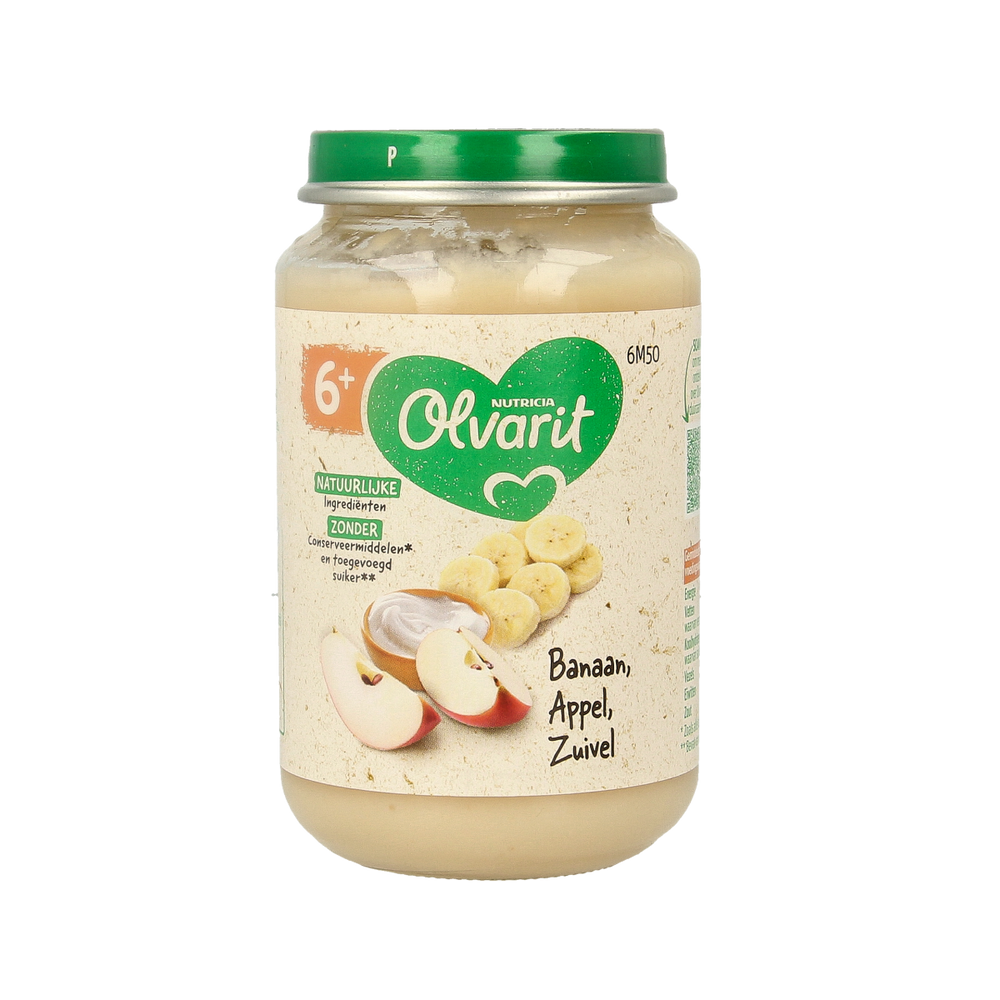 Olvarit Banaan appel yoghurt 6M50 200.00 Gram