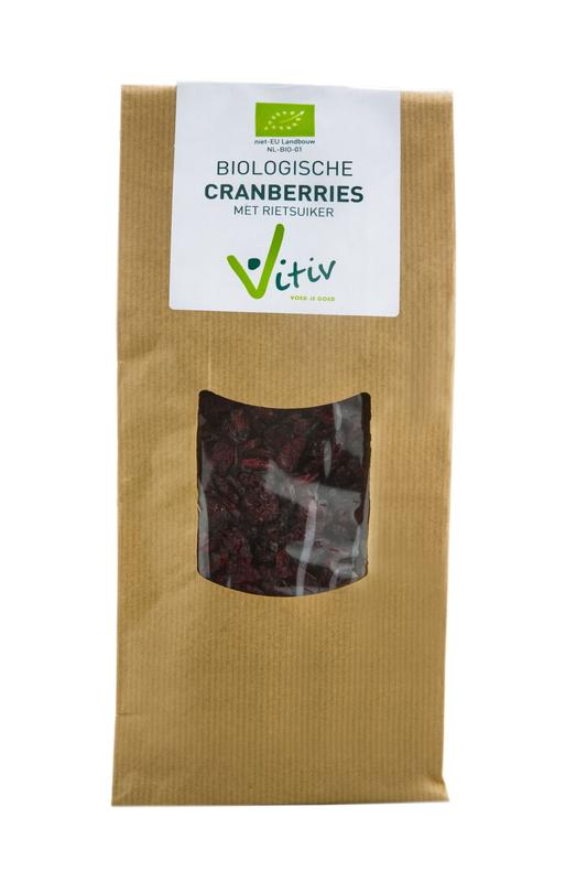 Vitiv Cranberries rietsuiker bio 500 Gram