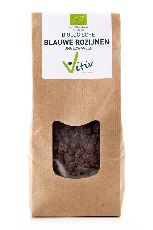 Vitiv Blauwe rozijnen klein bio 250.00 Gram