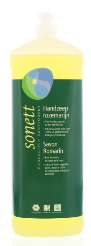 Sonett Handzeep rozemarijn vloeibaar 1.00 Liter