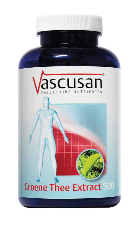 Vascusan Groene thee extract 500 60 Capsules