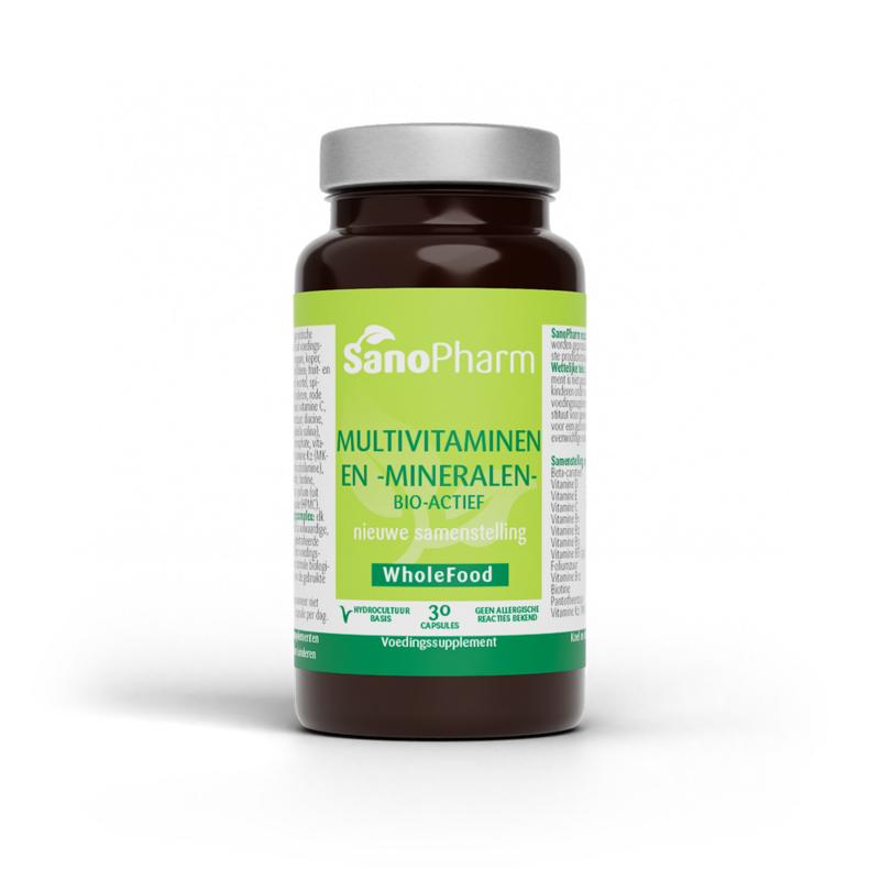 SanoPharm Multivitaminen/mineralen wholefood 30 Capsules