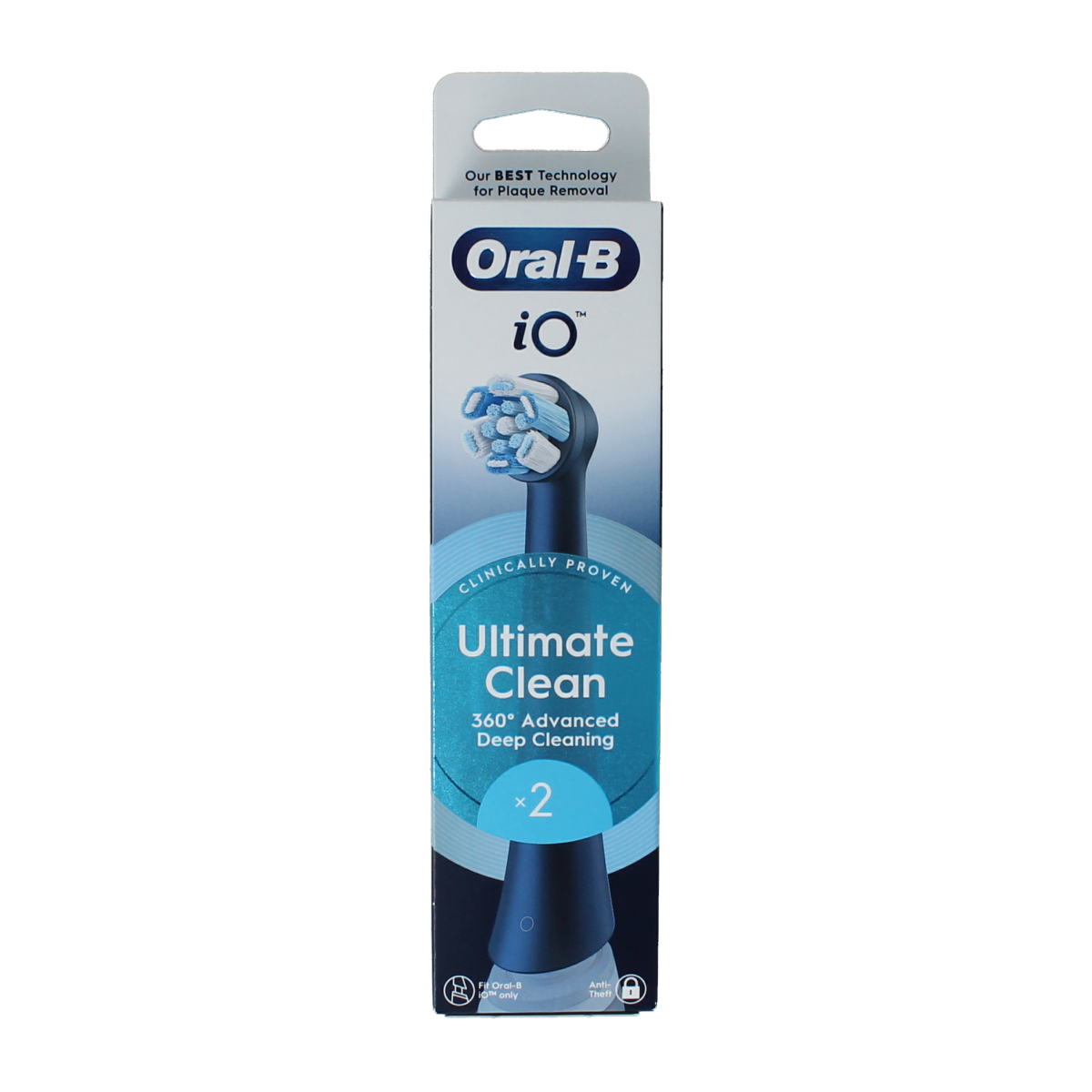 Oral B Opzetborstels ultimate clean black 2.00 Stuks
