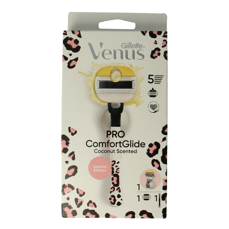 Gillette Comfortglide coconut modular leopard razor 1 Stuks