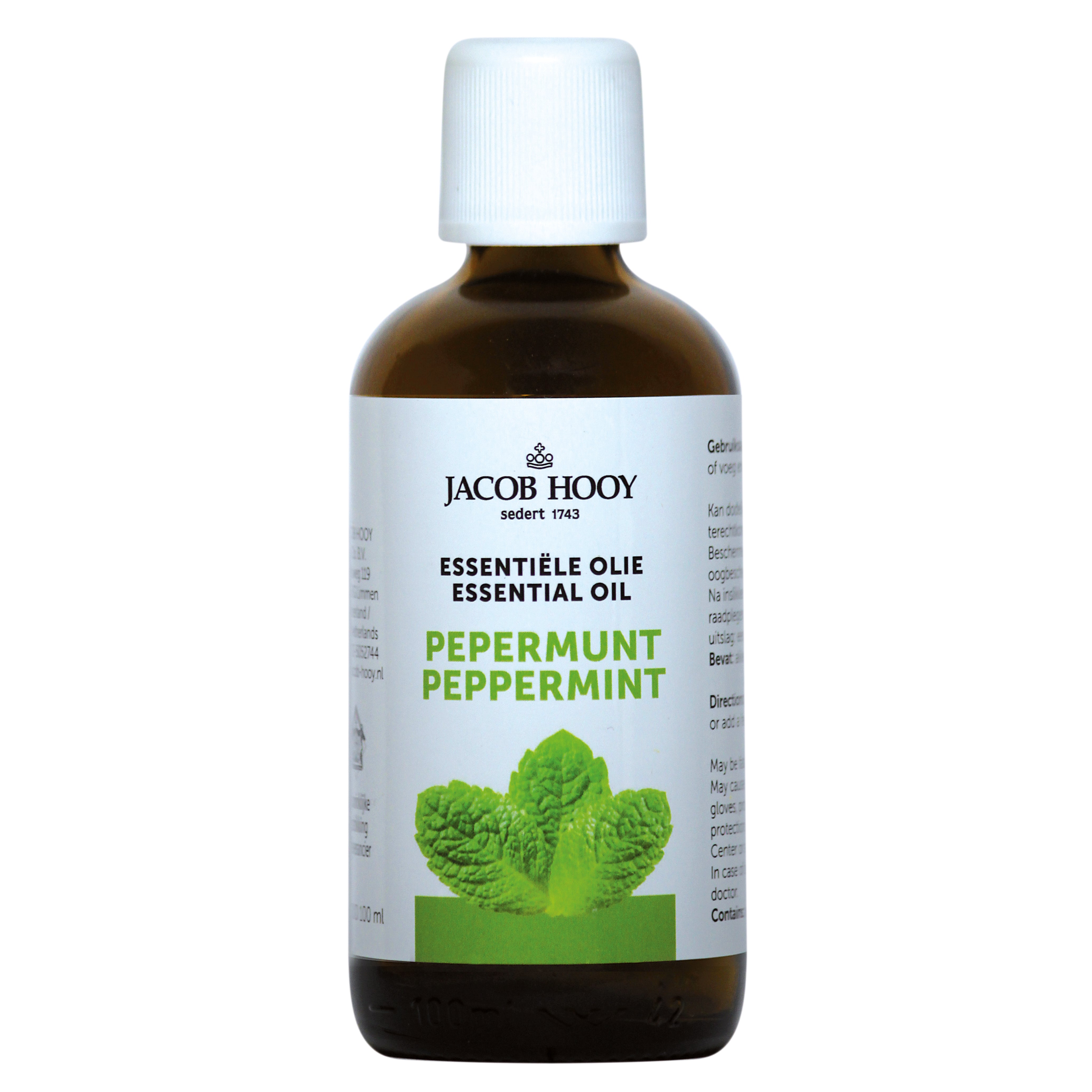 Jacob Hooy Pepermunt olie 100.00 Milliliter