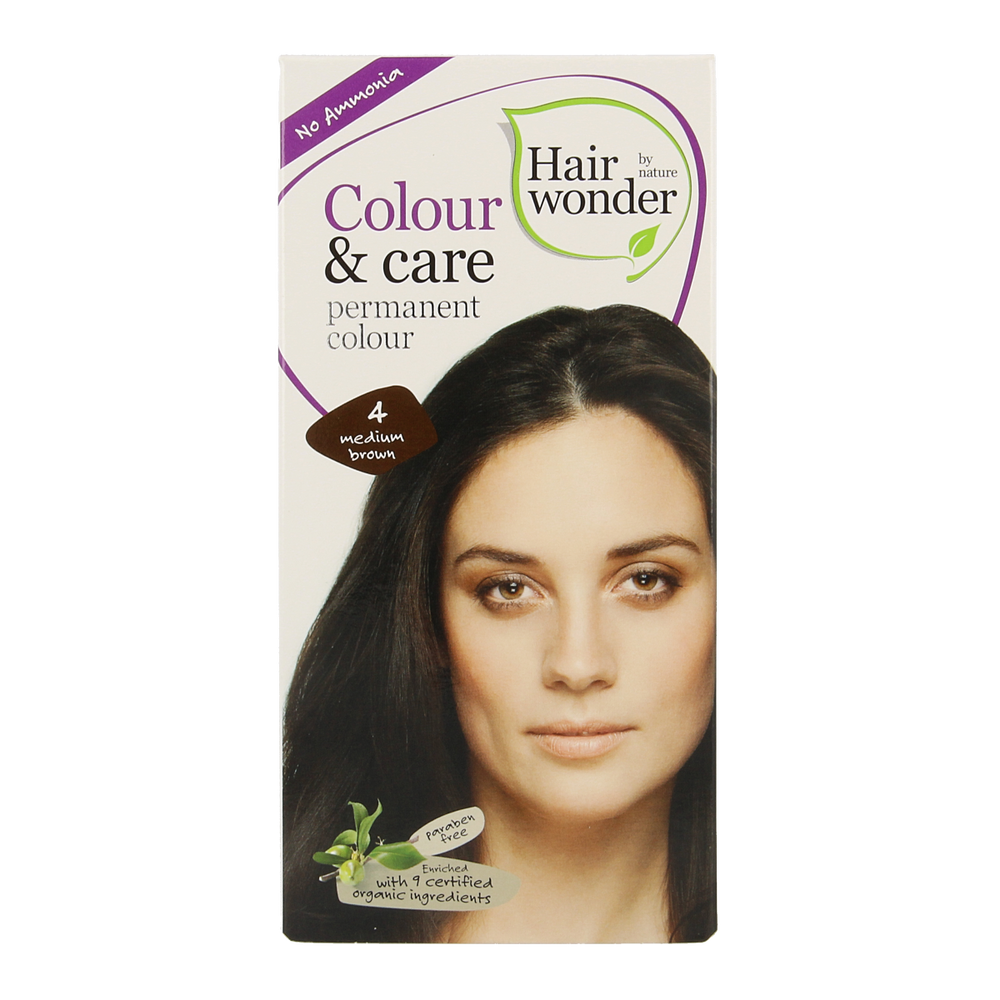 Hairwonder Colour & Care 4 medium brown 100.00 Milliliter