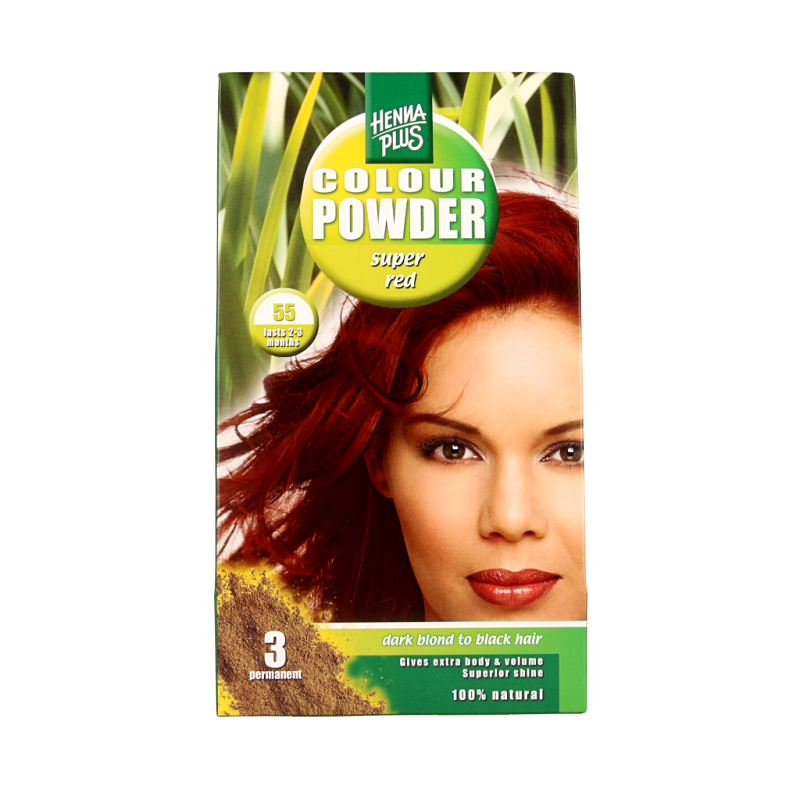 Henna Plus Colour powder 55 super red 100 Gram