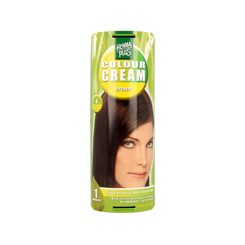 Henna Plus Colour cream 4 brown 60 Milliliter